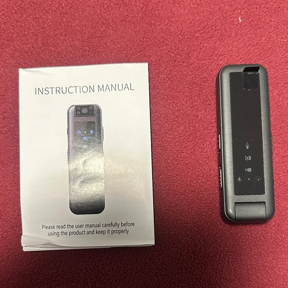 Body Camera HD Portable Wearable Camera - Black